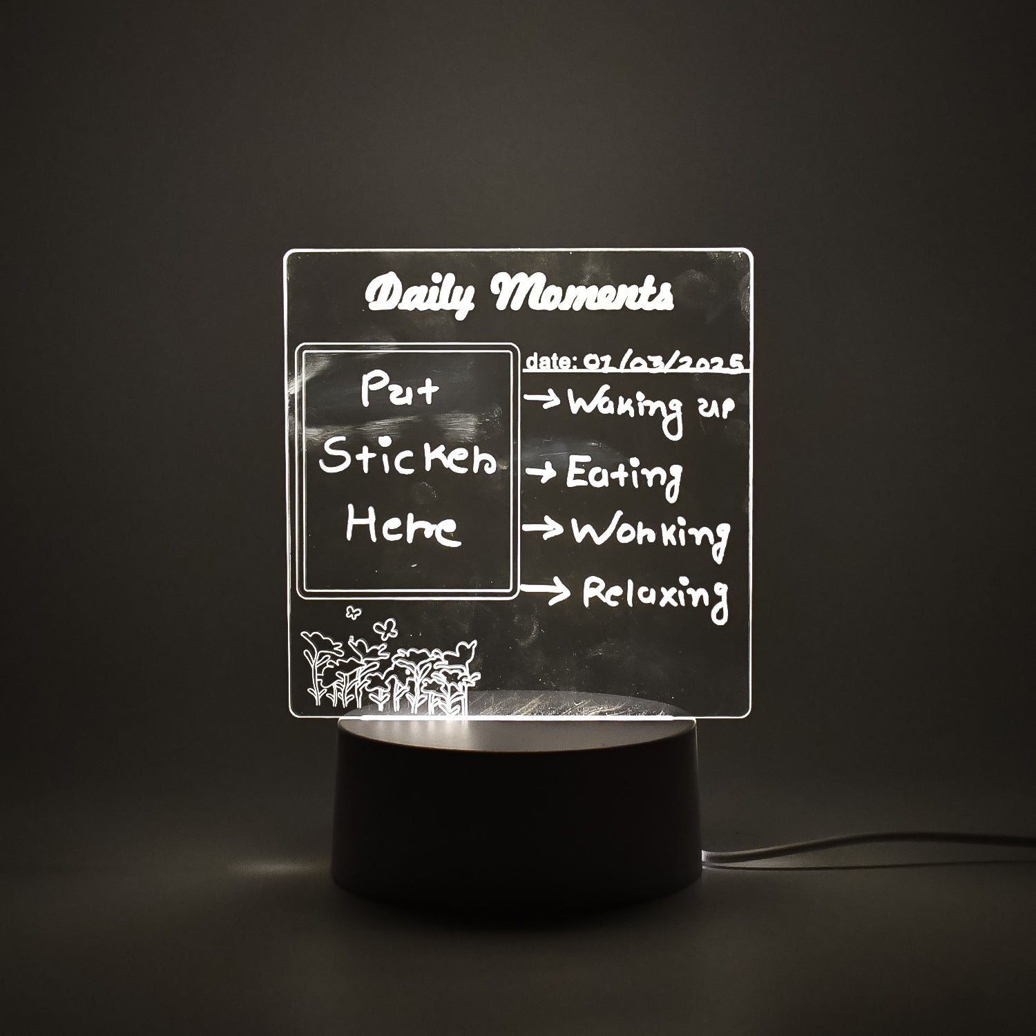 Creative Visualization Lamp 3 D Acrylic Decorative Lamp (1 Pc) Creative Visualization Lamp 3 D Acrylic Decorative Lamp (1 Pc)